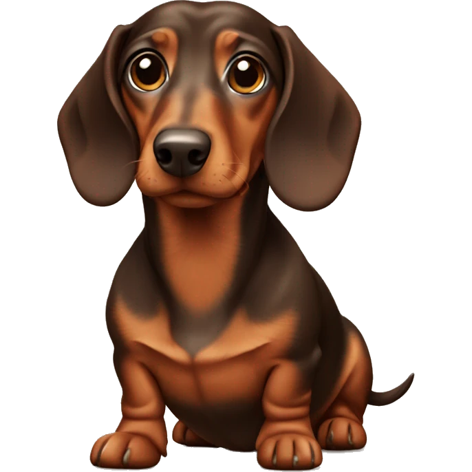 Dachshund brown  emoji