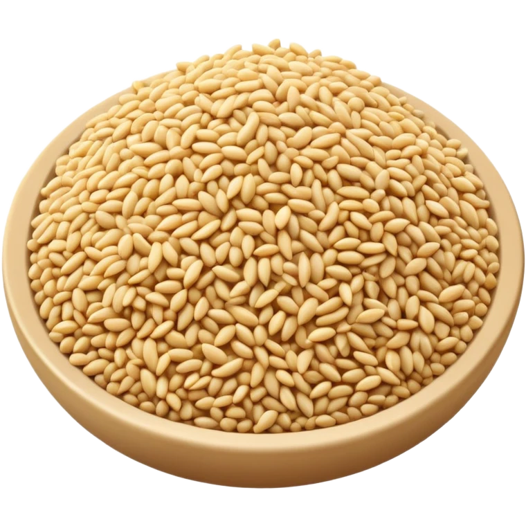 sesame seeds sprinkled on top of food emoji