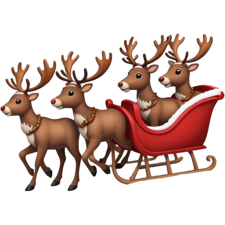 now make alot of them pulling a sleigh \ emoji
