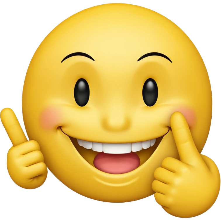 smiley face with middle finger emoji