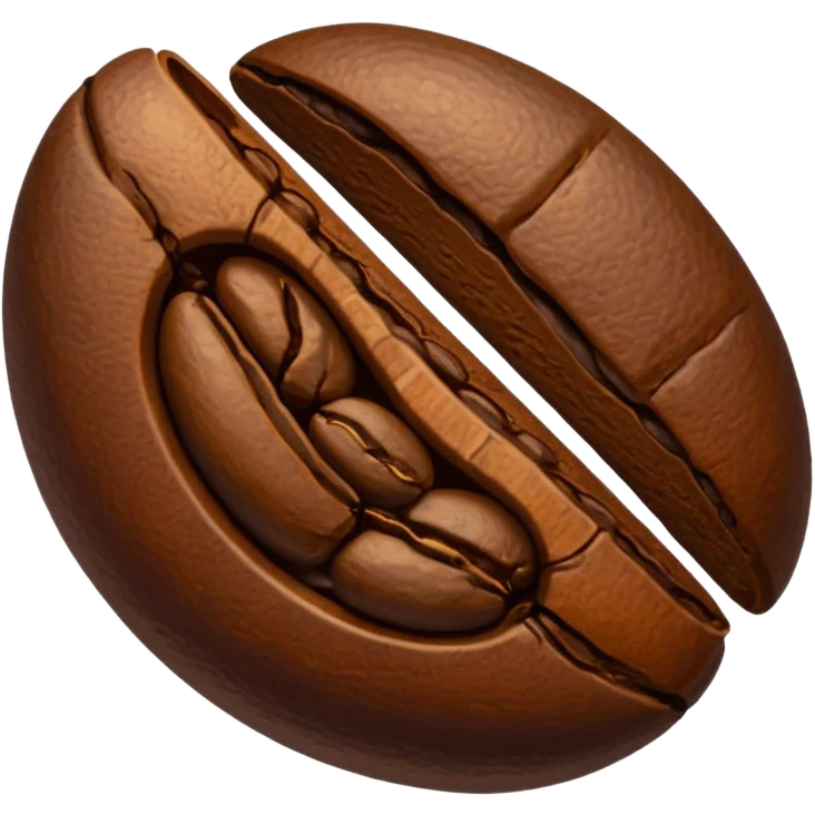 Coffee bean emoji