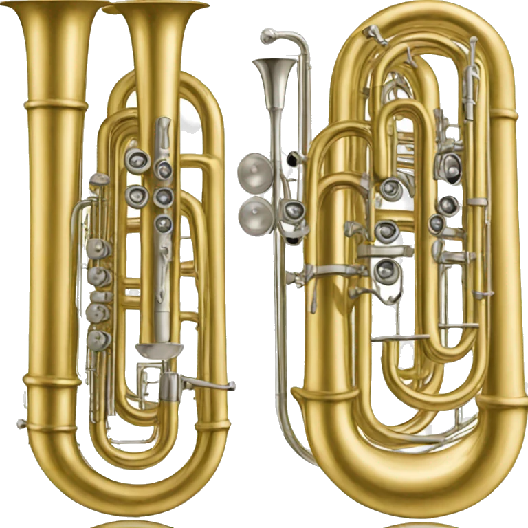 a clarinet tuba trombone emoji
