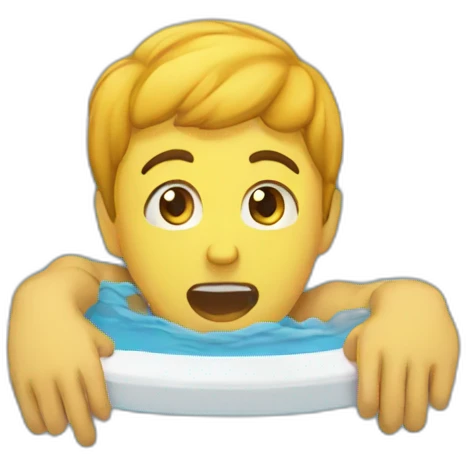 drowning emoji