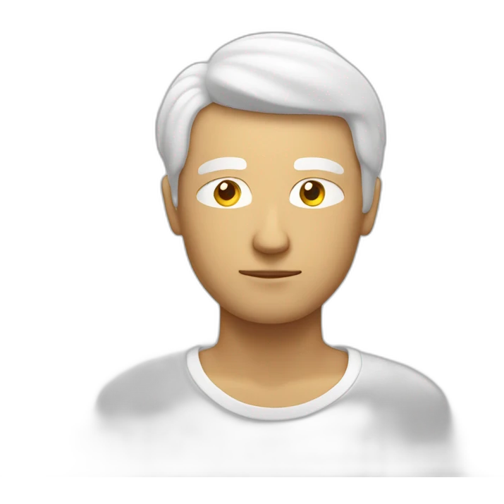 meditate white guy emoji