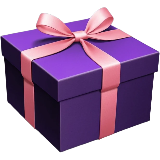 Черная коробка с фиолетовыми светодиодами emoji