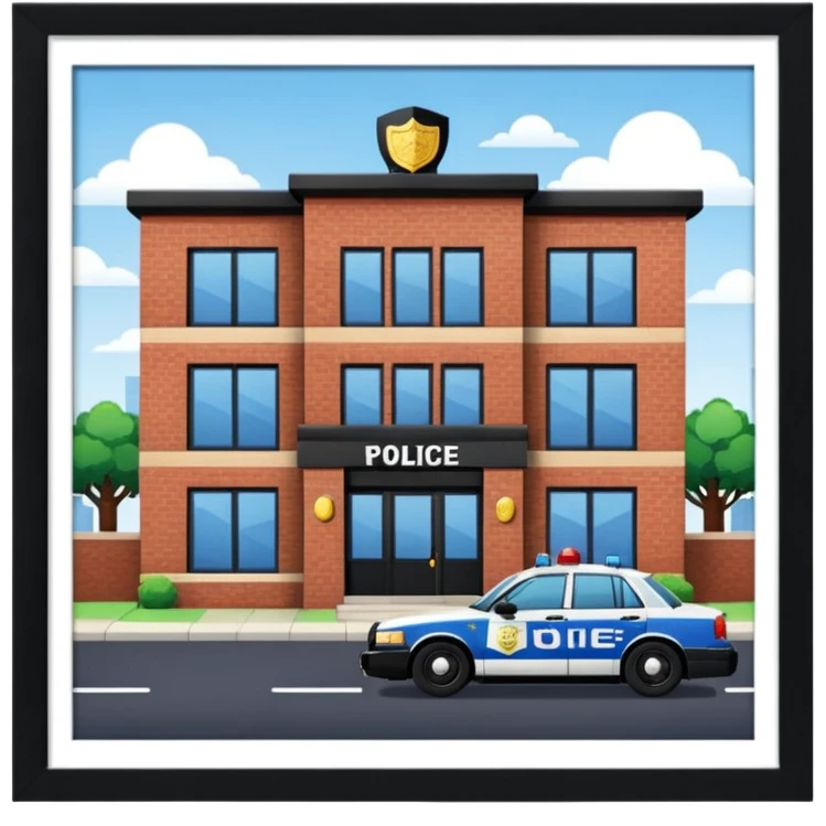 una estación de policia emoji