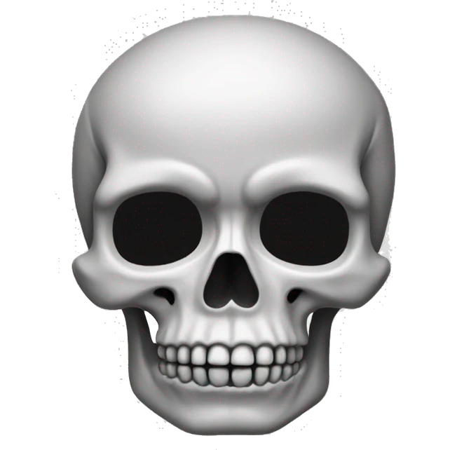 half skull no jawbone emoji