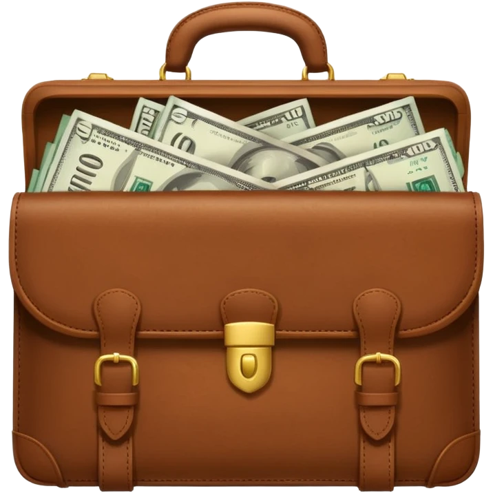 money filled briefcase emoji