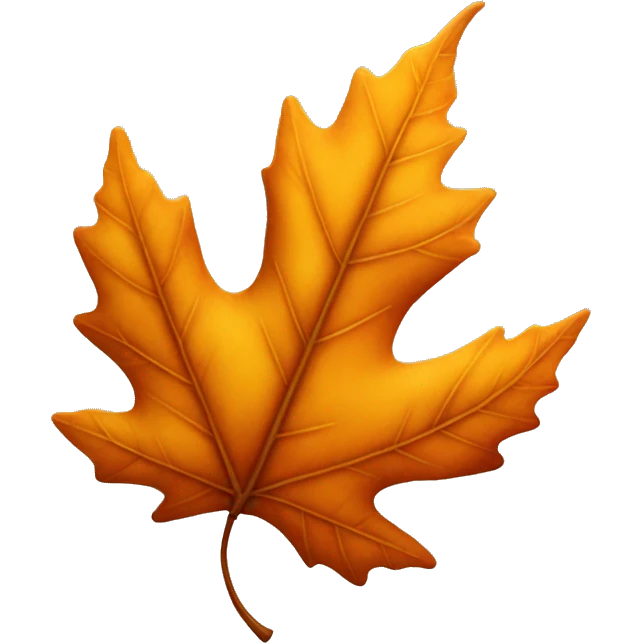 autumn leaf emoji