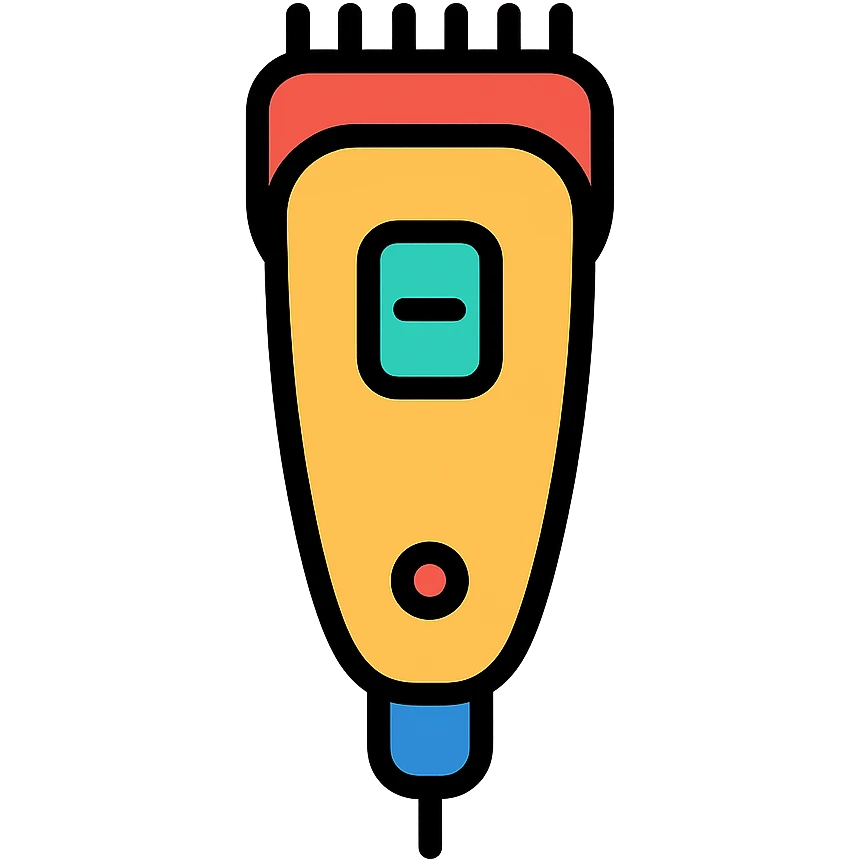 colored barber trimmer icon emoji