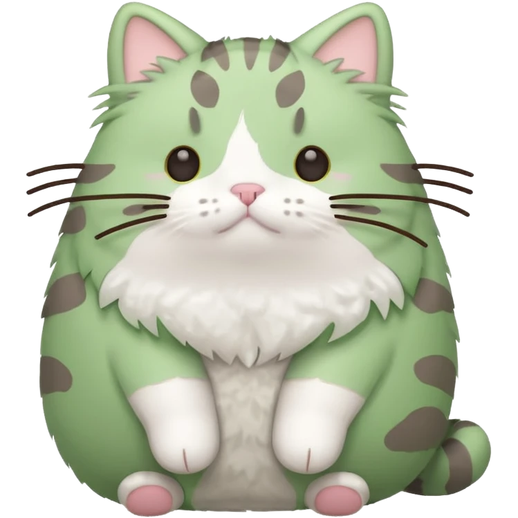 green pusheen emoji