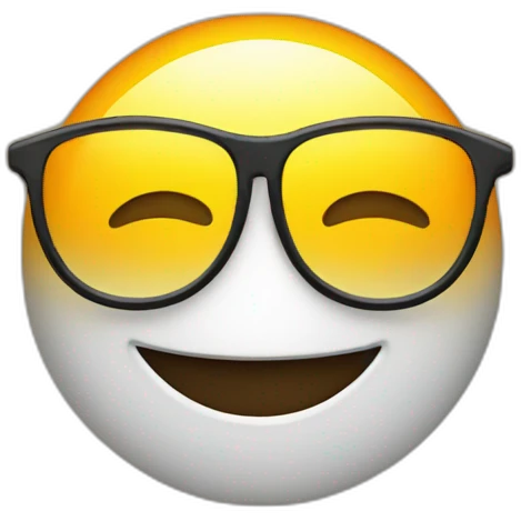 A sun with glases emoji