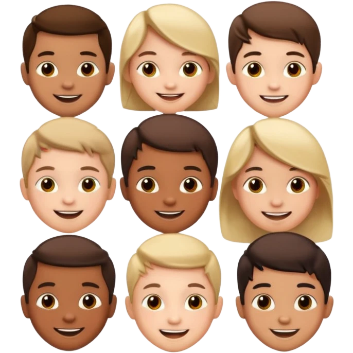 Young kids faces emoji