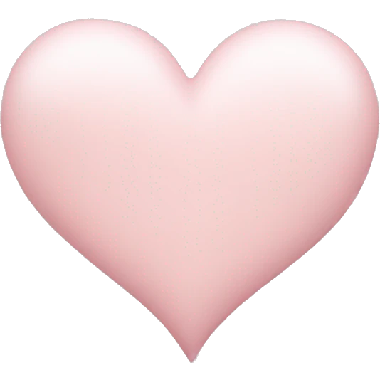 Pale Pink heart  emoji