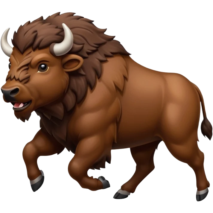 Buffalo in motion  emoji