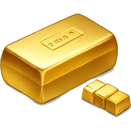 small gold bar emoji
