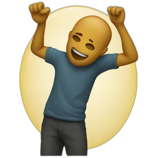 someone doing a dab whith his hand emoji