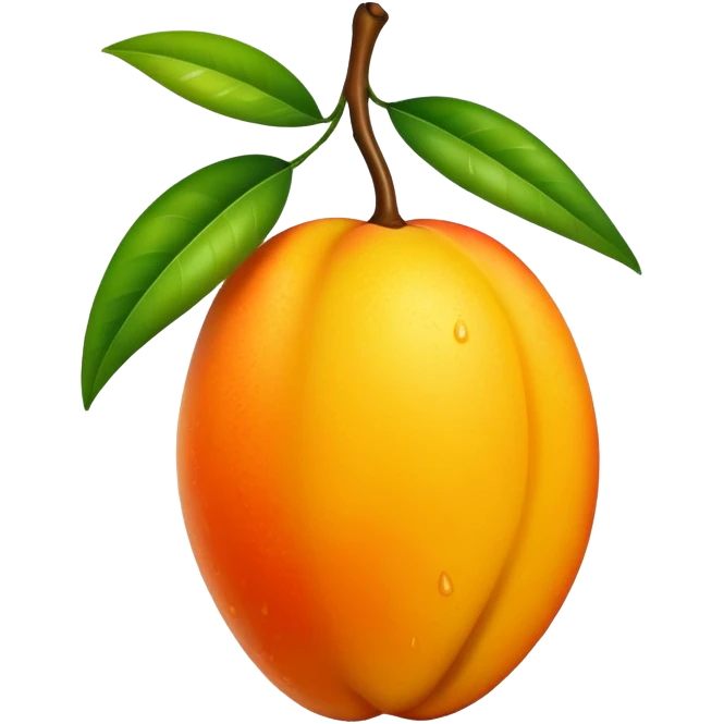 Juicy wet mango emoji