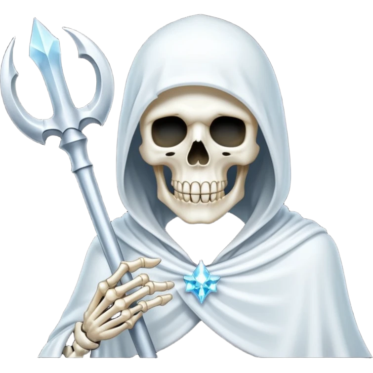 glitter white reaper emoji