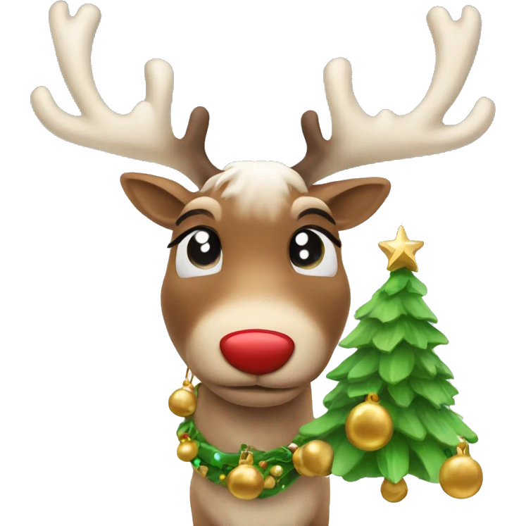 Reindeer with bells  emoji