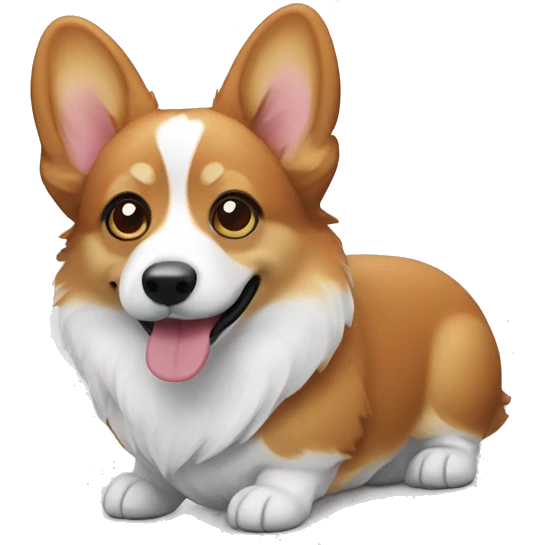Tri-colored corgi emoji