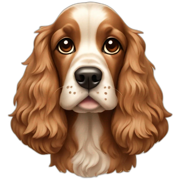 Dog cocker spaniel emoji
