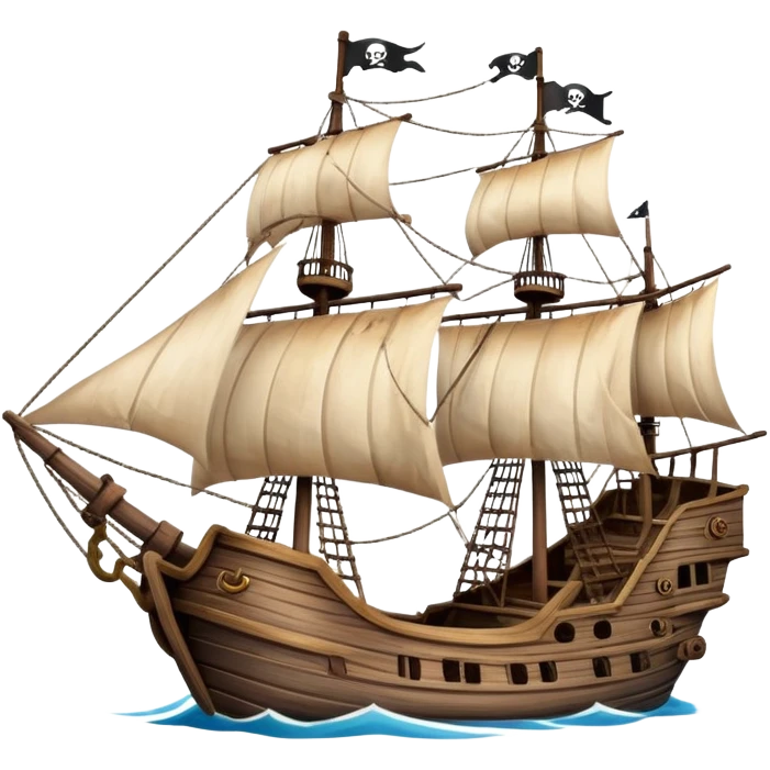 pirate ship emoji