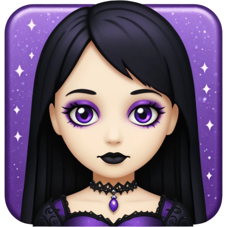 Glitter dark romance emoji