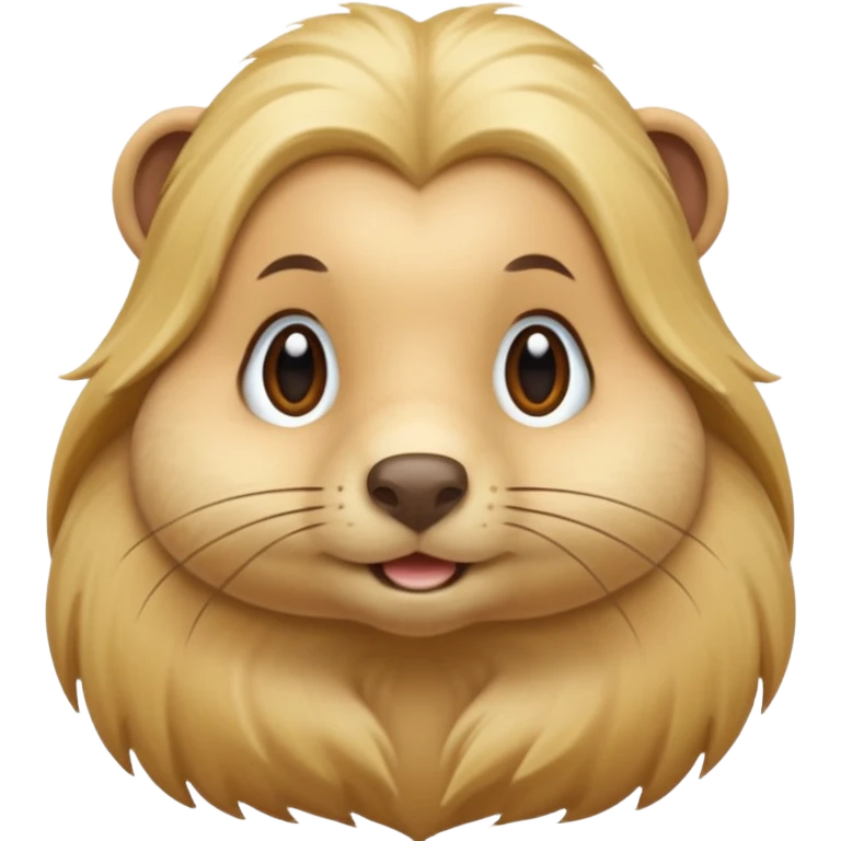 Gopher long blonde hair emoji