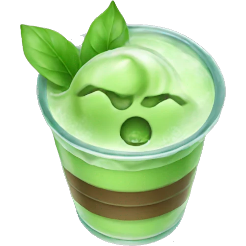 Iced matcha emoji