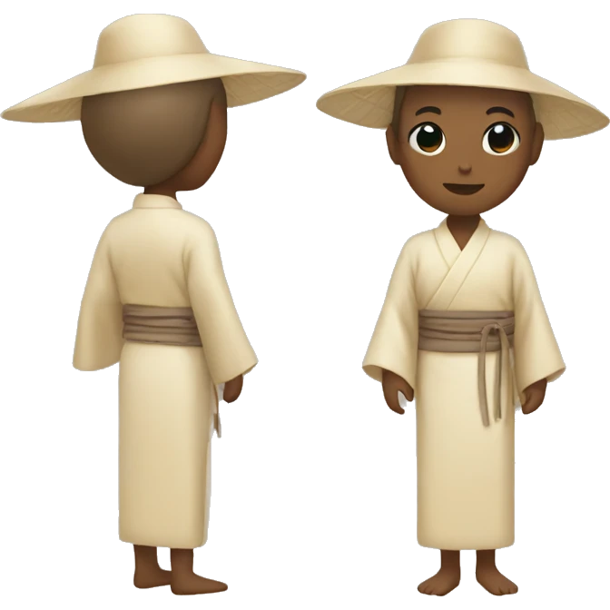 beige kimono emoji