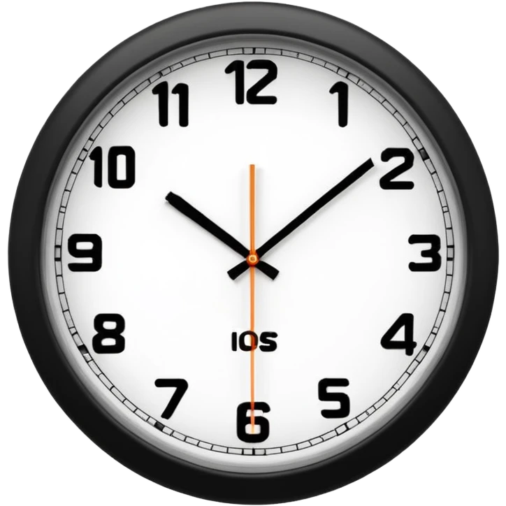 wall clock showing 8 am emoji