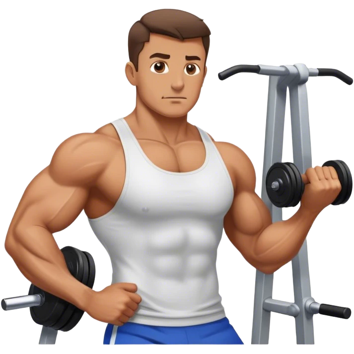 guy pec deck exercise emoji