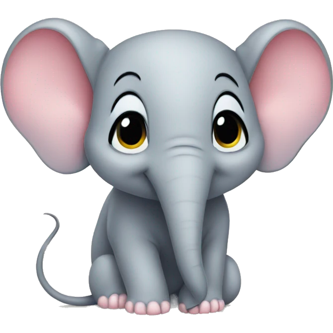 Cute mouse-elephant emoji