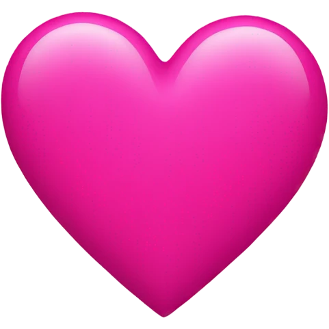 Hot pink heart emoji