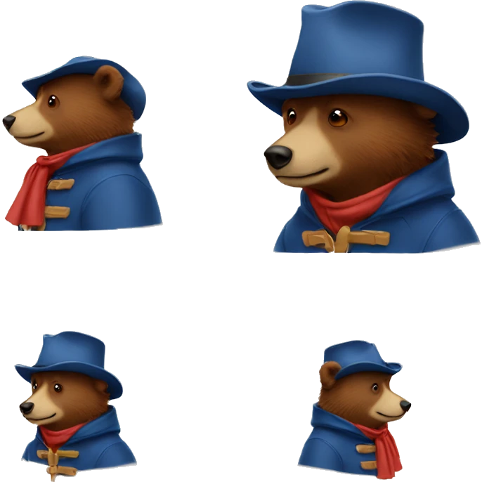 Paddington bear emoji