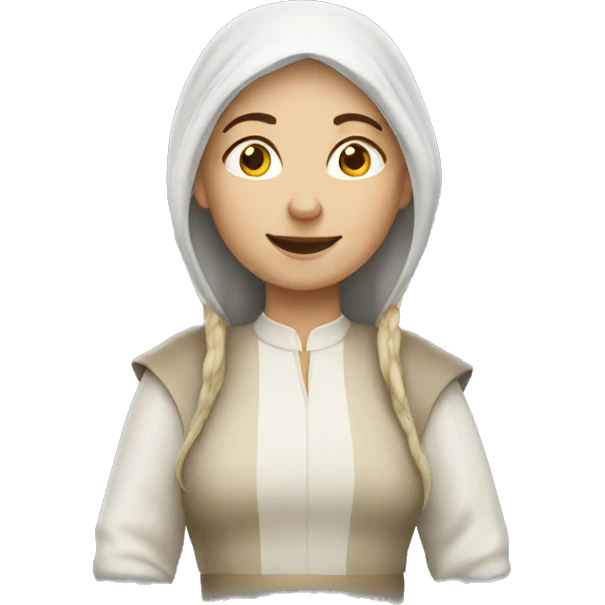 white medieval woman rich emoji