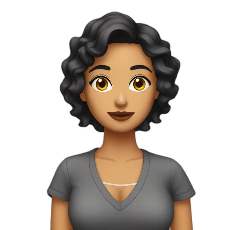 Chica morena emoji