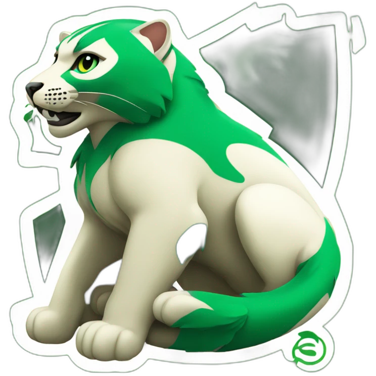 Panthère sur logo Saint Etienne emoji