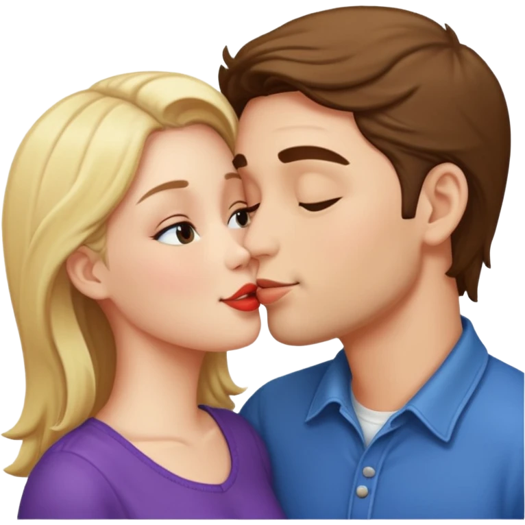 Me and my boyfriend kissing emoji
