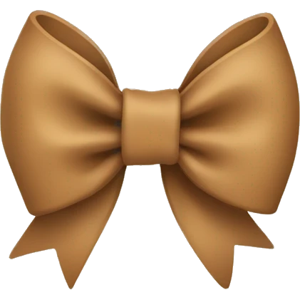 Light Brown bow  emoji
