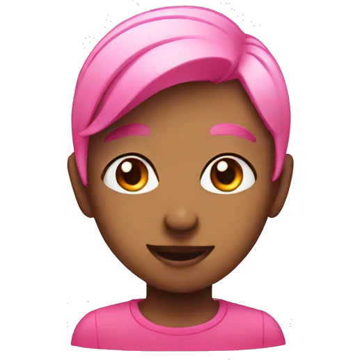 Pink cute emoji