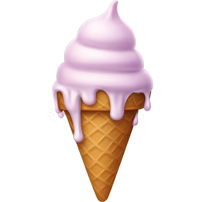 Melting ice cream emoji
