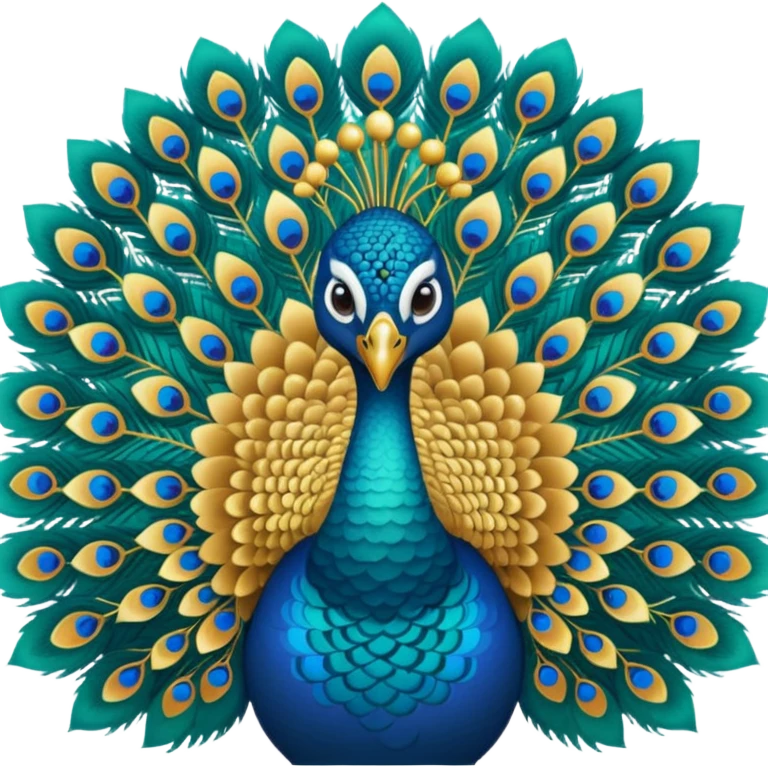 peacock print emoji