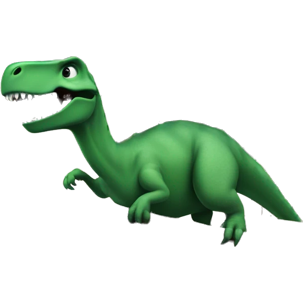 Dinosaur on pirate ship emoji