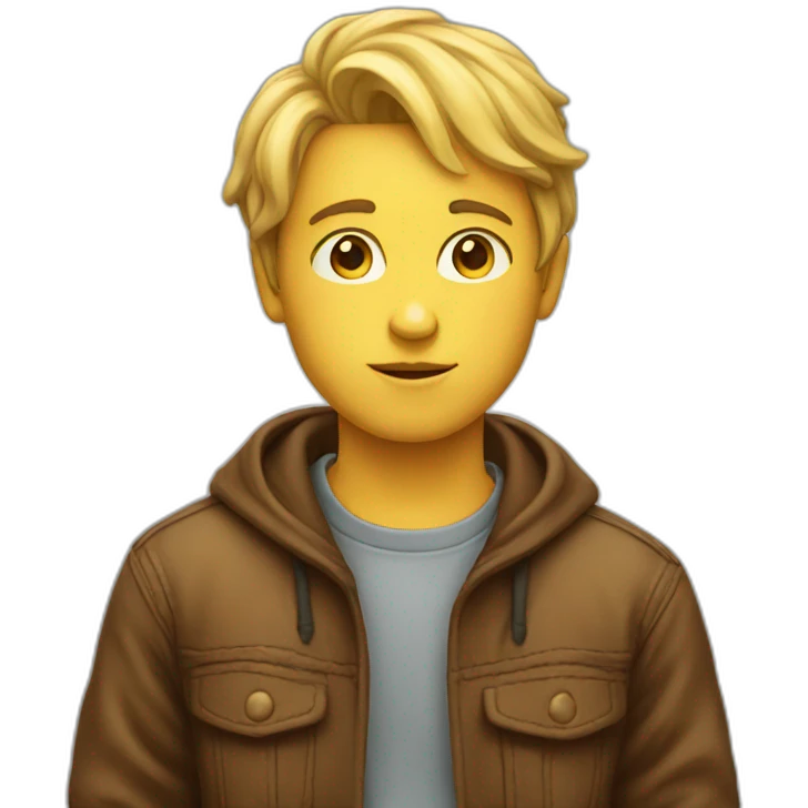 thinking boy emoji emoji