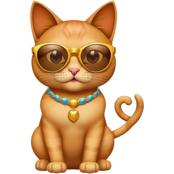 cat genie with sunglasses emoji