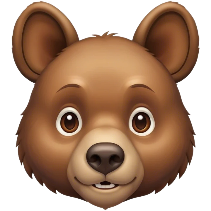 超大耳朵的熊 emoji