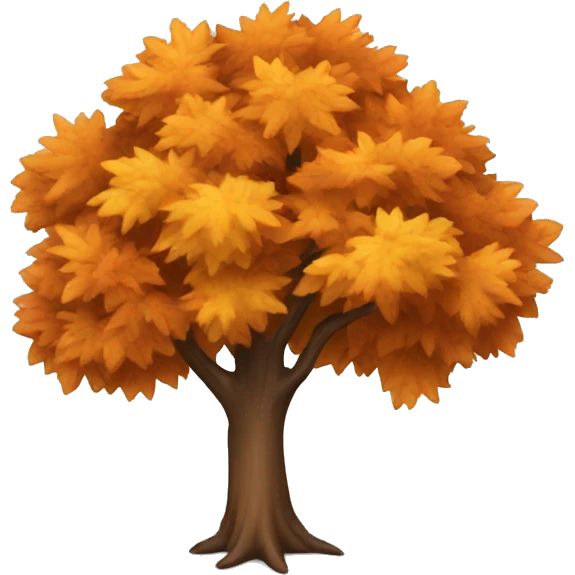 Fall tree emoji