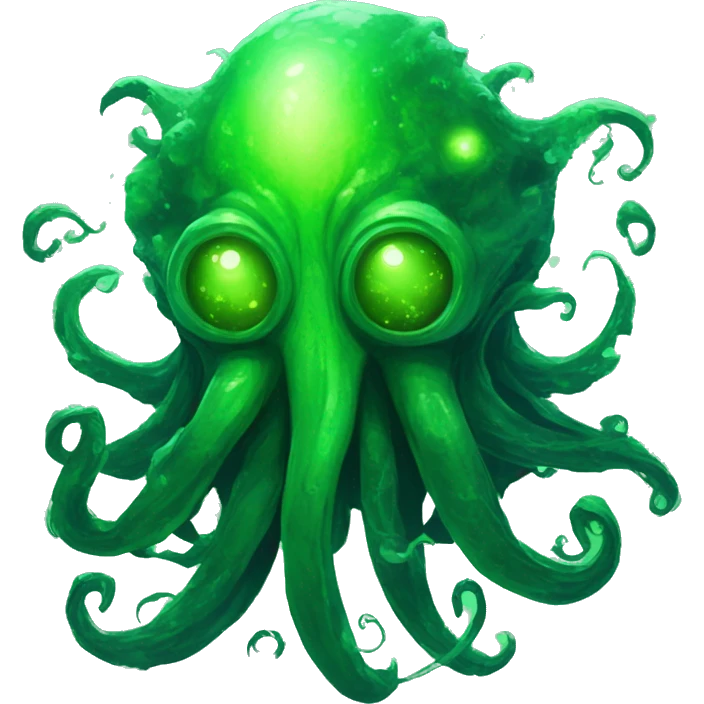 fantasy cosmic nebula overgrown technology cyber green dark gloomy future stars cthulu emoji